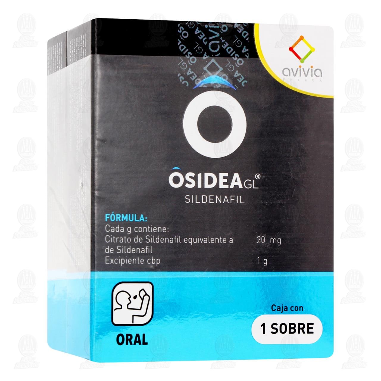 Pack Osidea GL Gel 100mg/5mg, 2 Cajas con 1 Sobre c/u