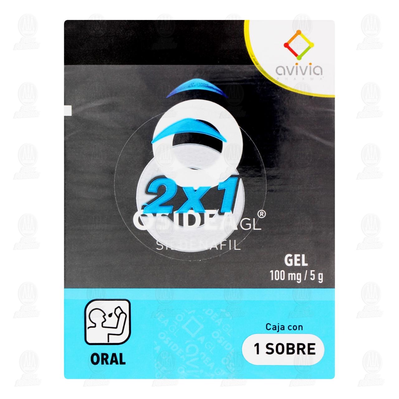 Pack Osidea GL Gel 100mg/5mg, 2 Cajas con 1 Sobre c/u image number 2