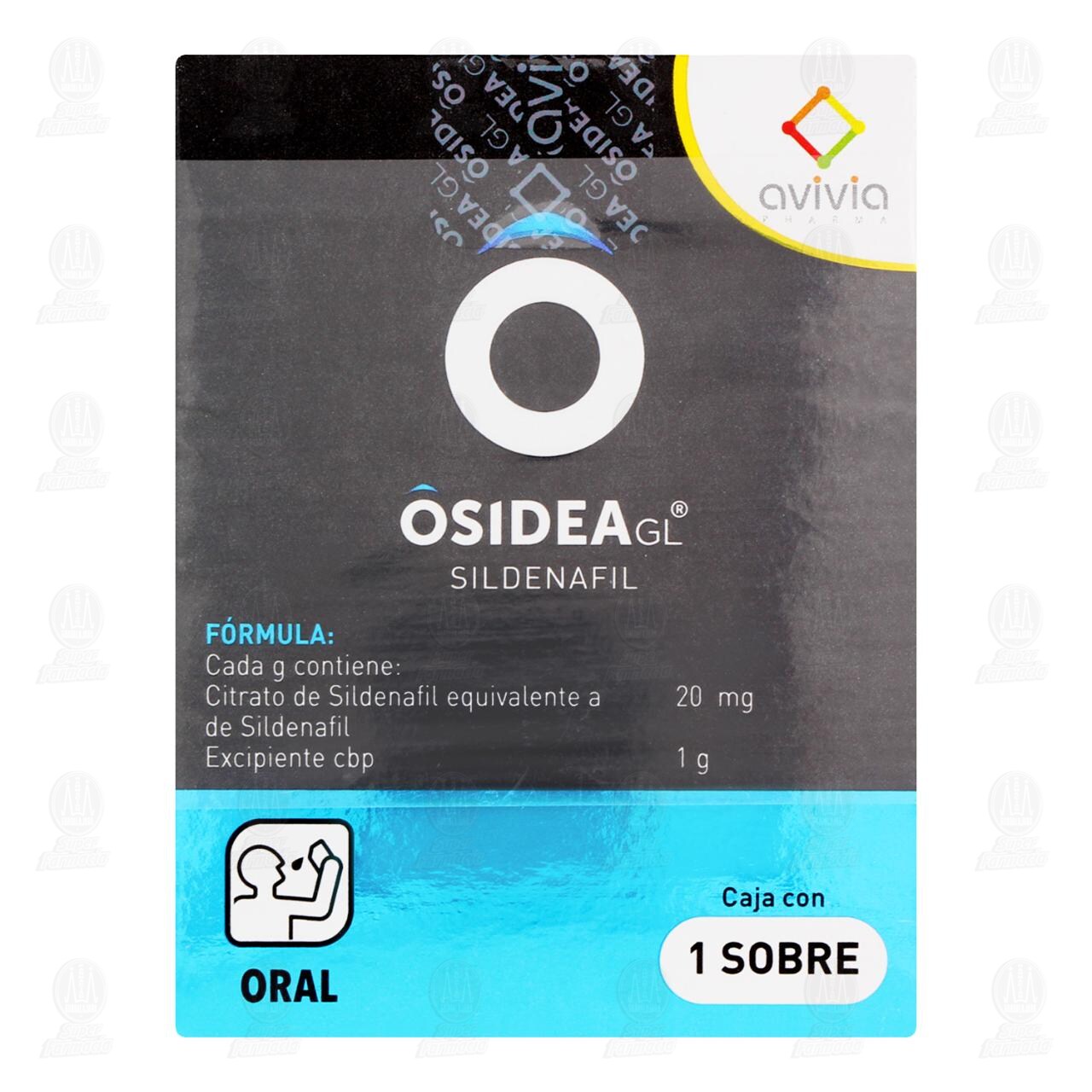 Pack Osidea GL Gel 100mg/5mg, 2 Cajas con 1 Sobre c/u image number 1
