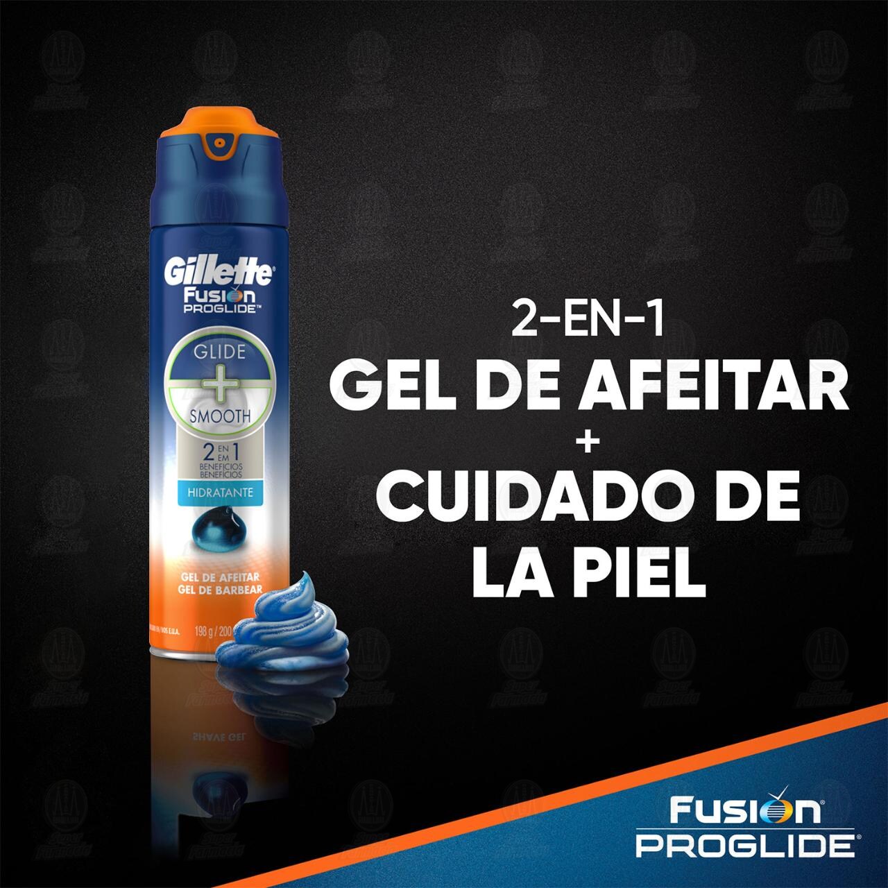 Gel para Afeitar Gillette Fusion Proglide 2 en 1, 200 ml. image number 3