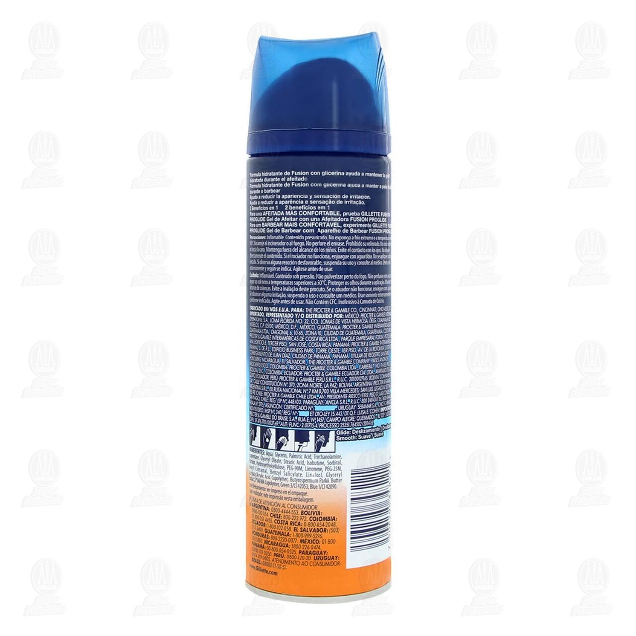 Gel para Afeitar Gillette Fusion Proglide 2 en 1, 200 ml. image number 2
