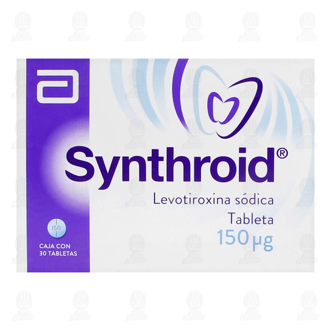 Synthroid 150 mcg, 30 Tabletas. image number 1