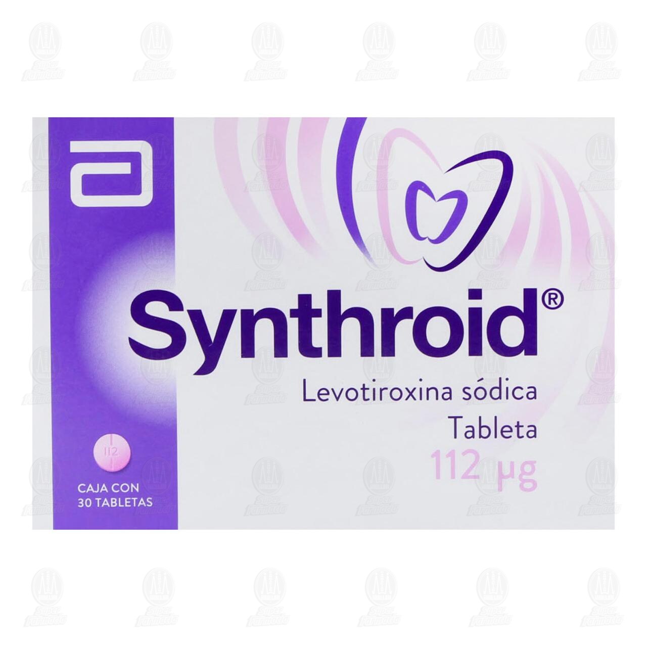Synthroid 112 mcg, 30 Tabletas. image number 1