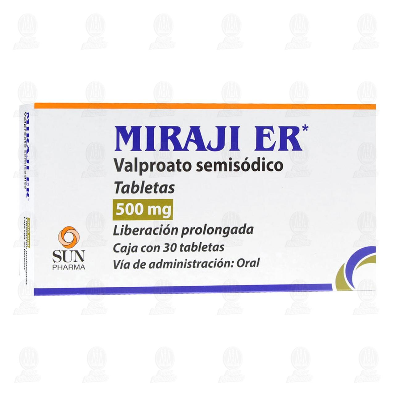 Miraji ER 500 mg, 30 Tabletas. image number 0