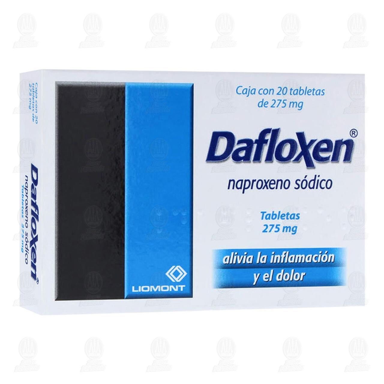 Dafloxen 275 mg, 20 Tabletas. image number 0