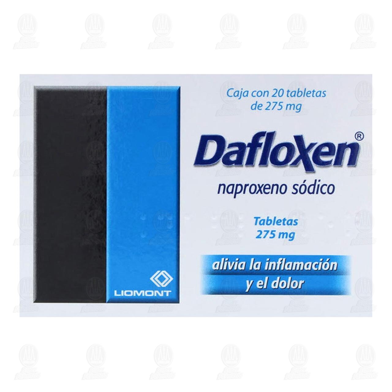Dafloxen 275 mg, 20 Tabletas. image number 1