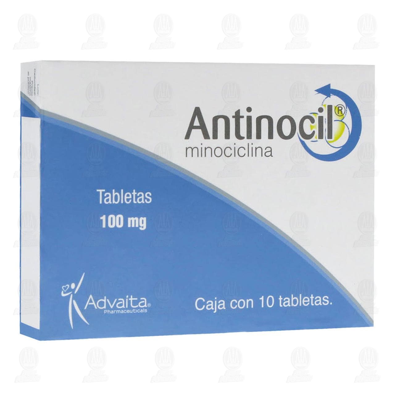 Antinocil 100 mg, 10 Tabletas. image number 0