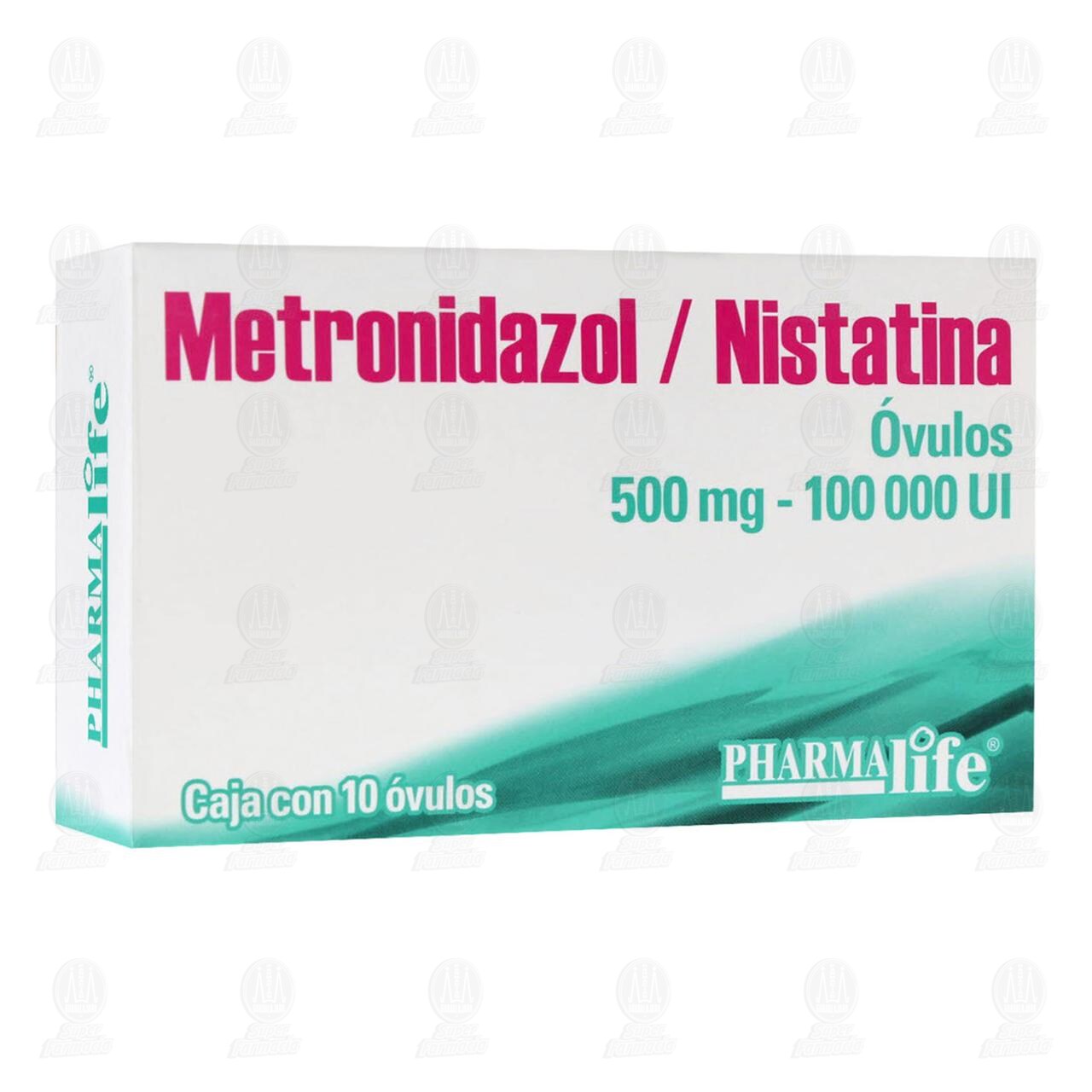 Metronidazol/Nistatina 500mg/100 000UI, 10 Óvulos Pharmalife. de