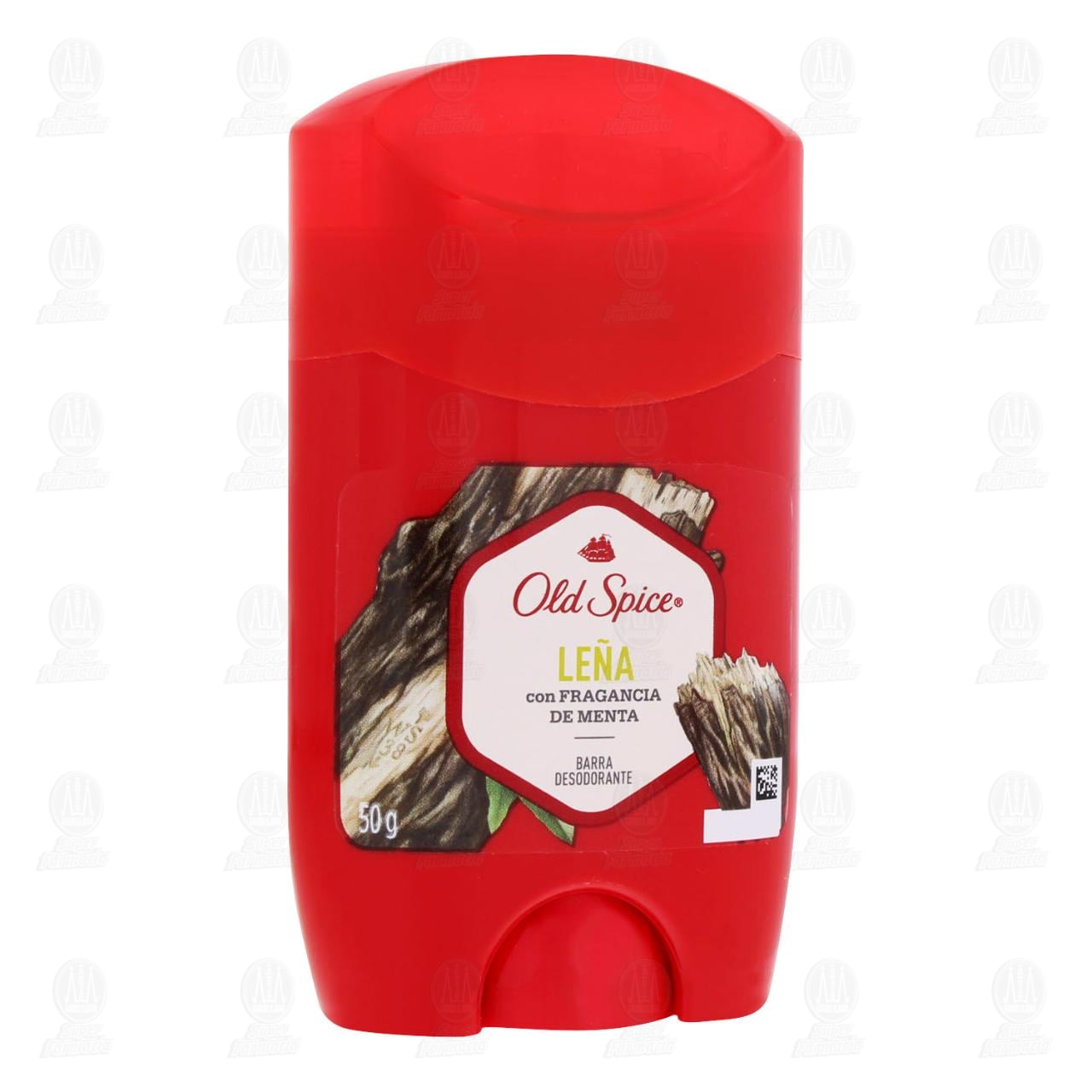 Barra Desodorante Old Spice Le&ntilde;a con Fragancia de Menta, 50 gr.