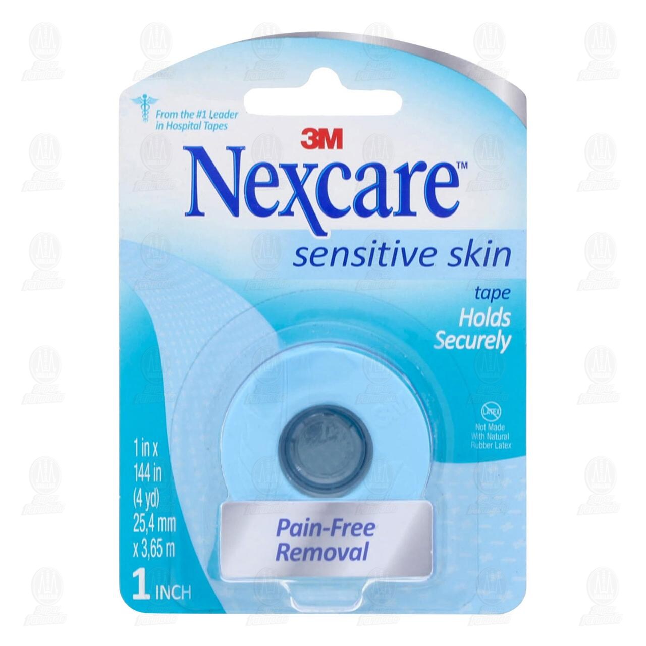 Cinta Adhesiva 3M Nexcare Sensitive Skin 2.54cm x 3.65m, 1 pz. image number 0