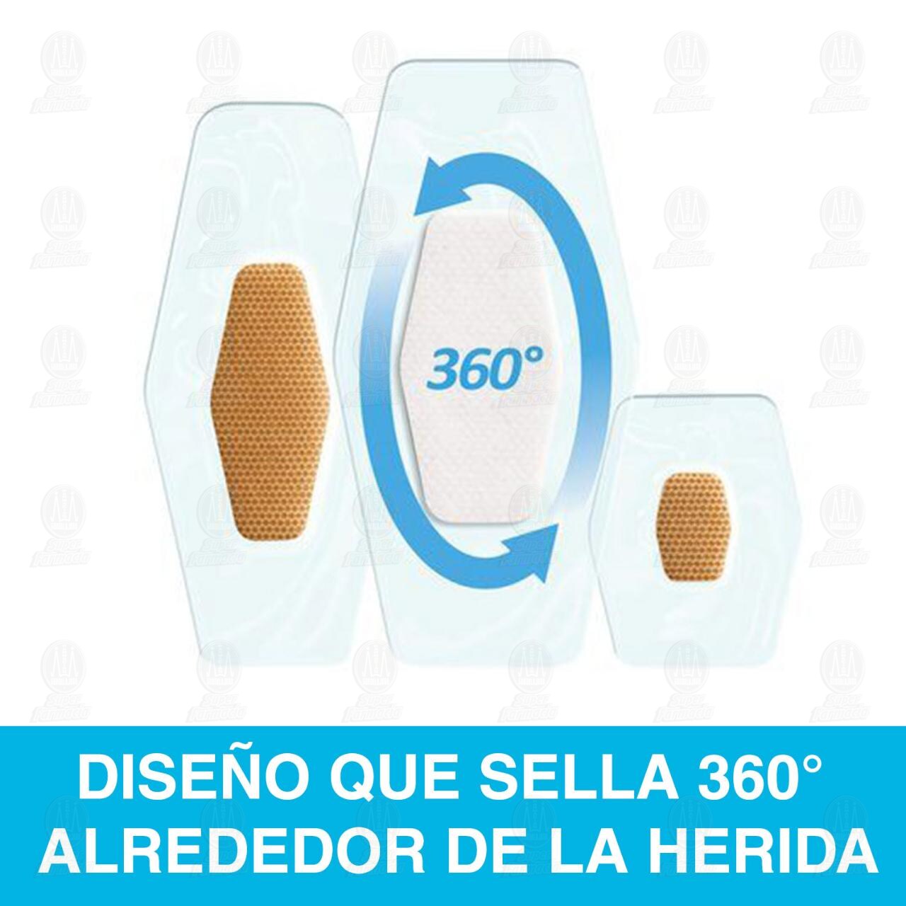 3M Nexcare Venditas Impermeables Trasparentes Codo y Rodilla 6cm x 8.8cm, 8 pzas. image number 5