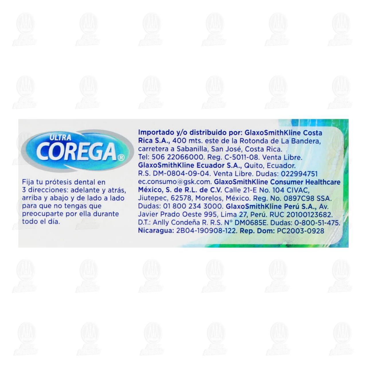 Corega Ultra Crema Adhesiva para Prótesis Dentales Sin Sabor, 20 gr. image number 2