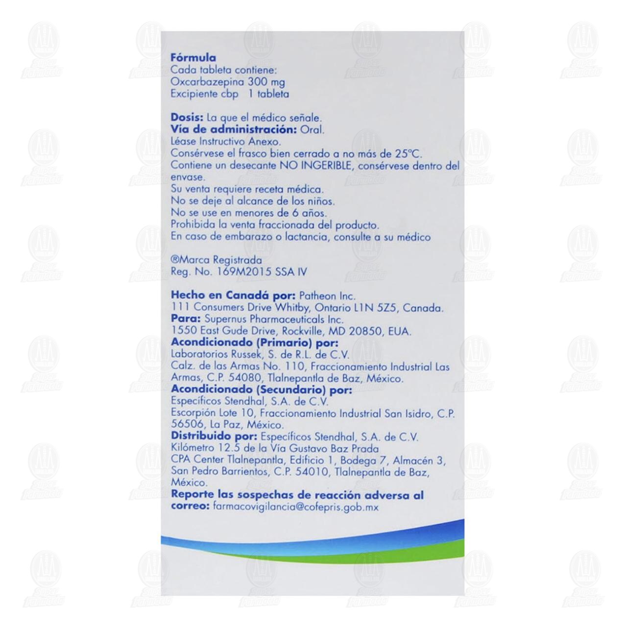 Kallion XR 300 mg, 30 Tabletas. image number 3