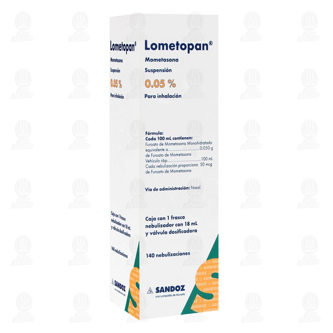 Lometopan 0.05% 18 ml Suspensi&oacute;n, 140 Nebulizaciones. image number 0