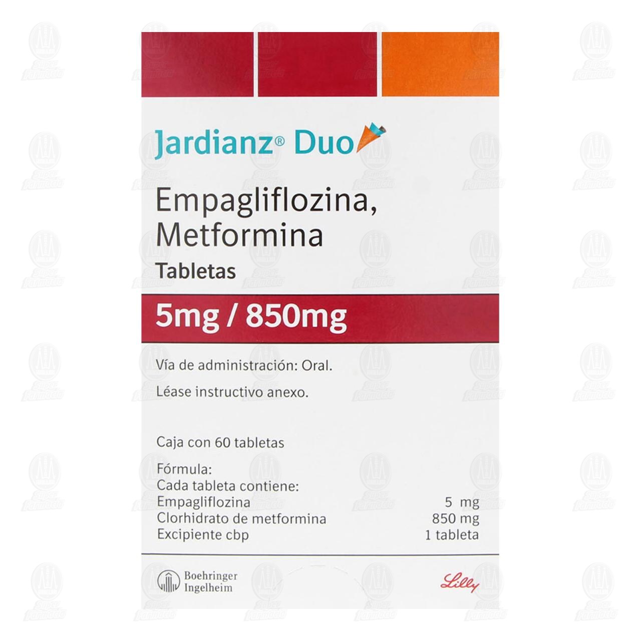 Jardianz Duo 5mg/850mg, 60 Tabletas. image number 2