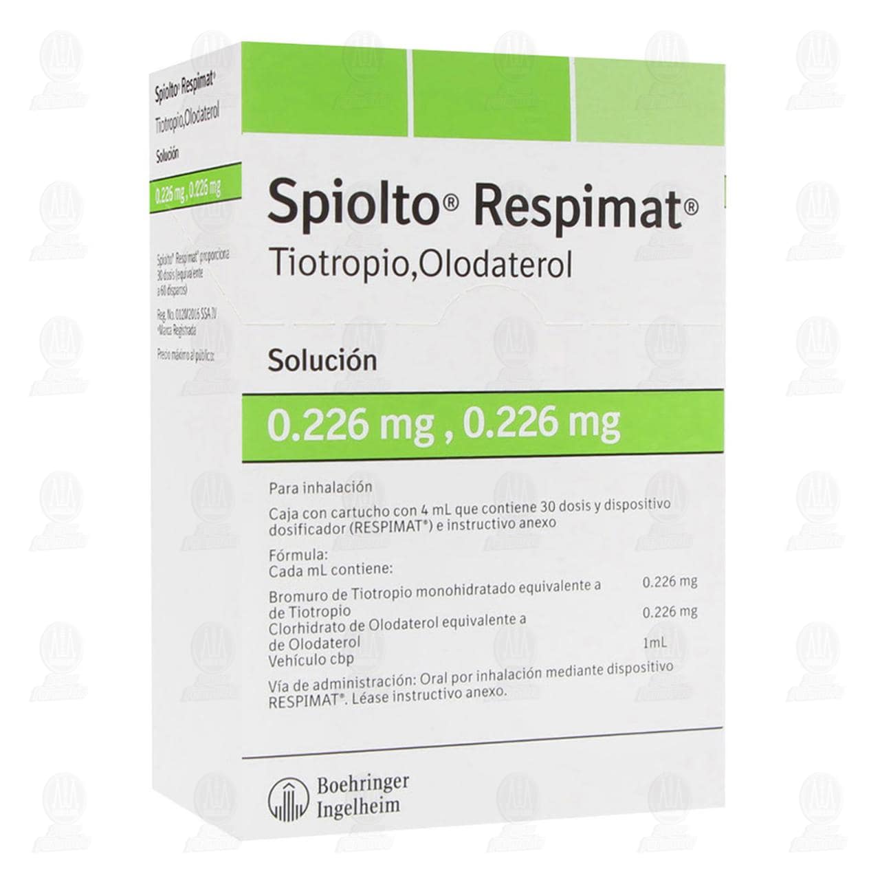Imagen para Spiolto Respimat 0.226mg Cartucho 4 ml, 30 Dosis.