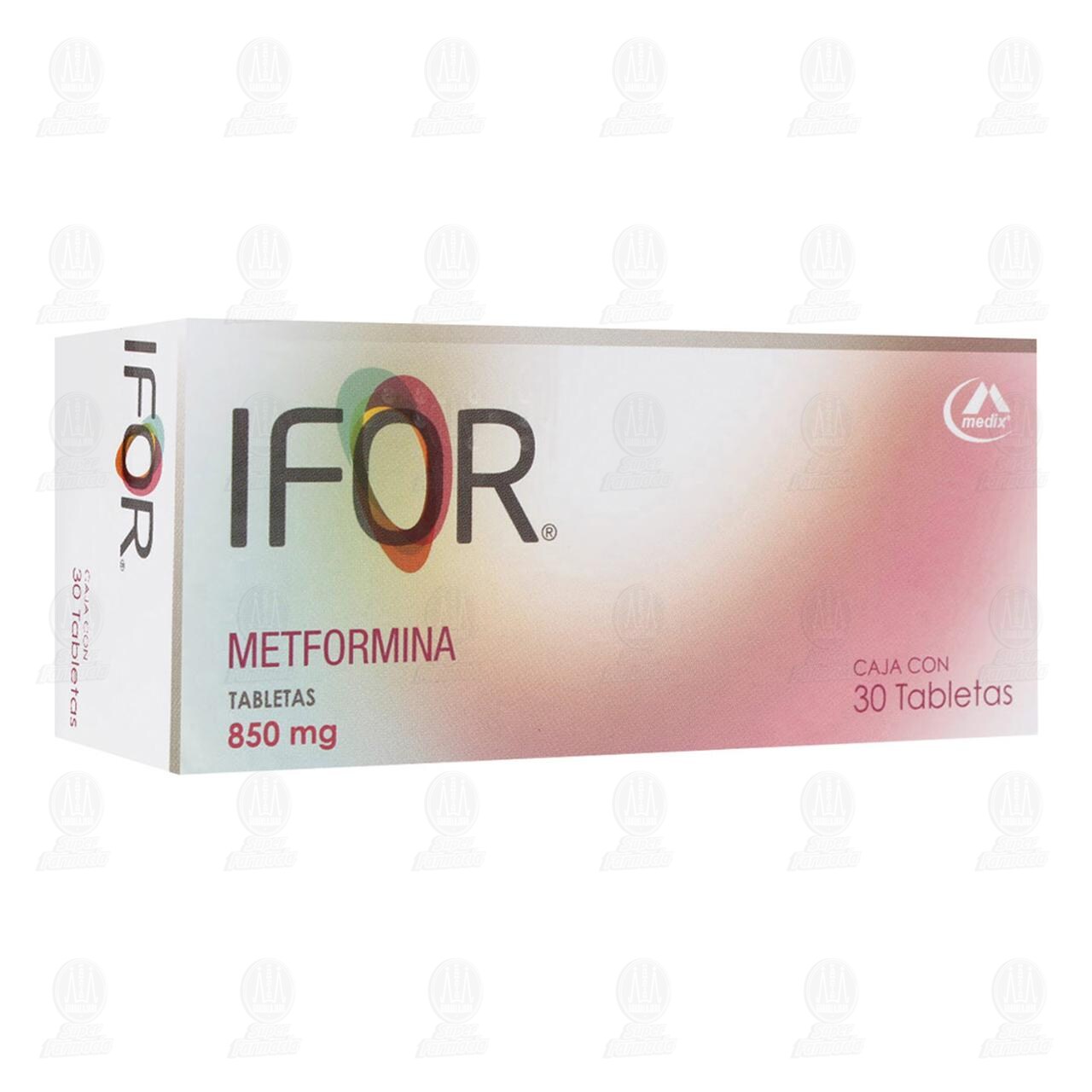 Ifor 850 mg, 30 Tabletas. image number 0