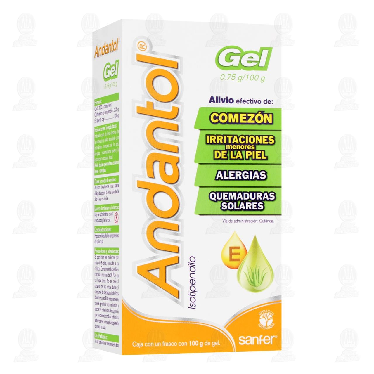 Andantol Gel 0.75 gr, 100 gr.