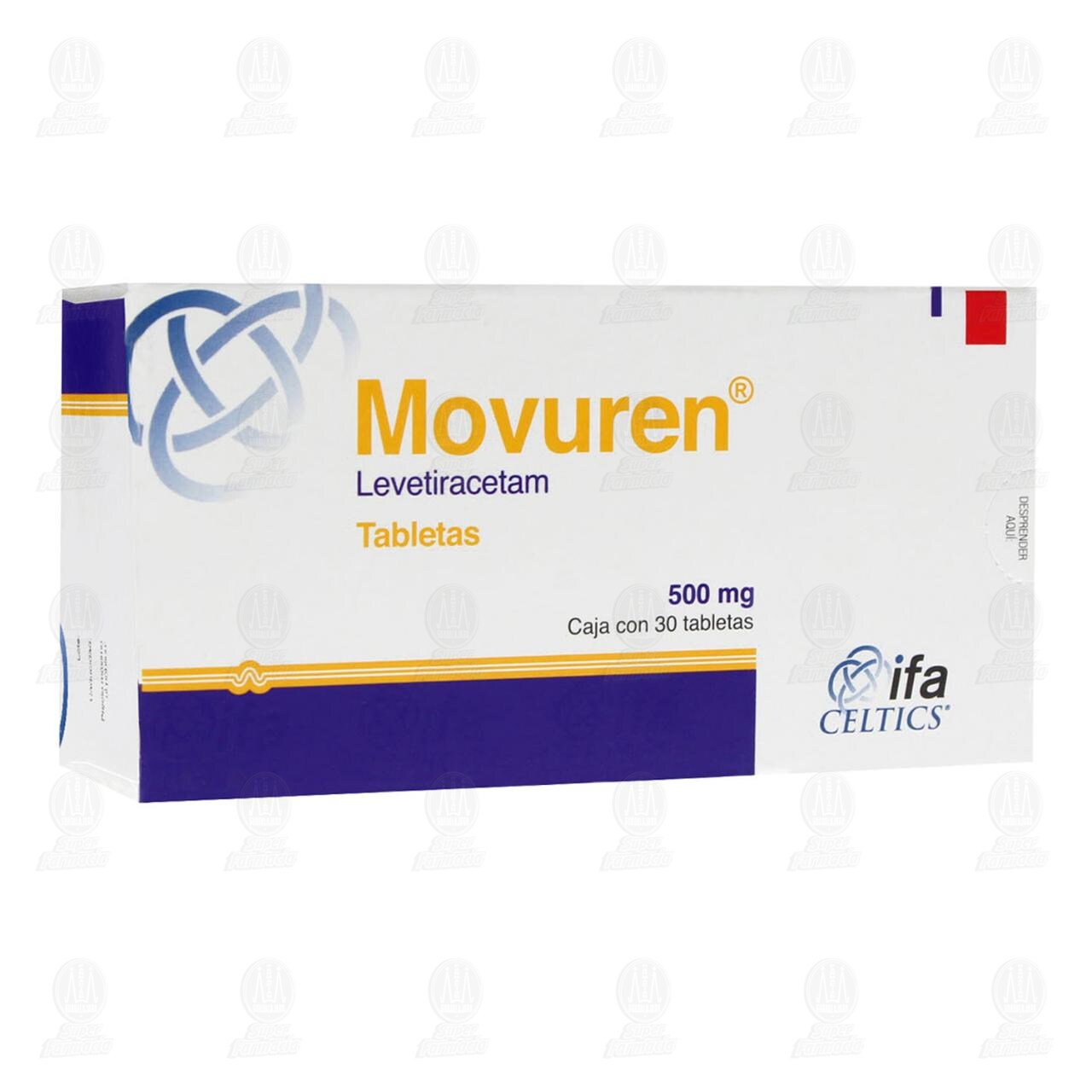 Movuren 500 mg, 30 Tabletas. image number 0