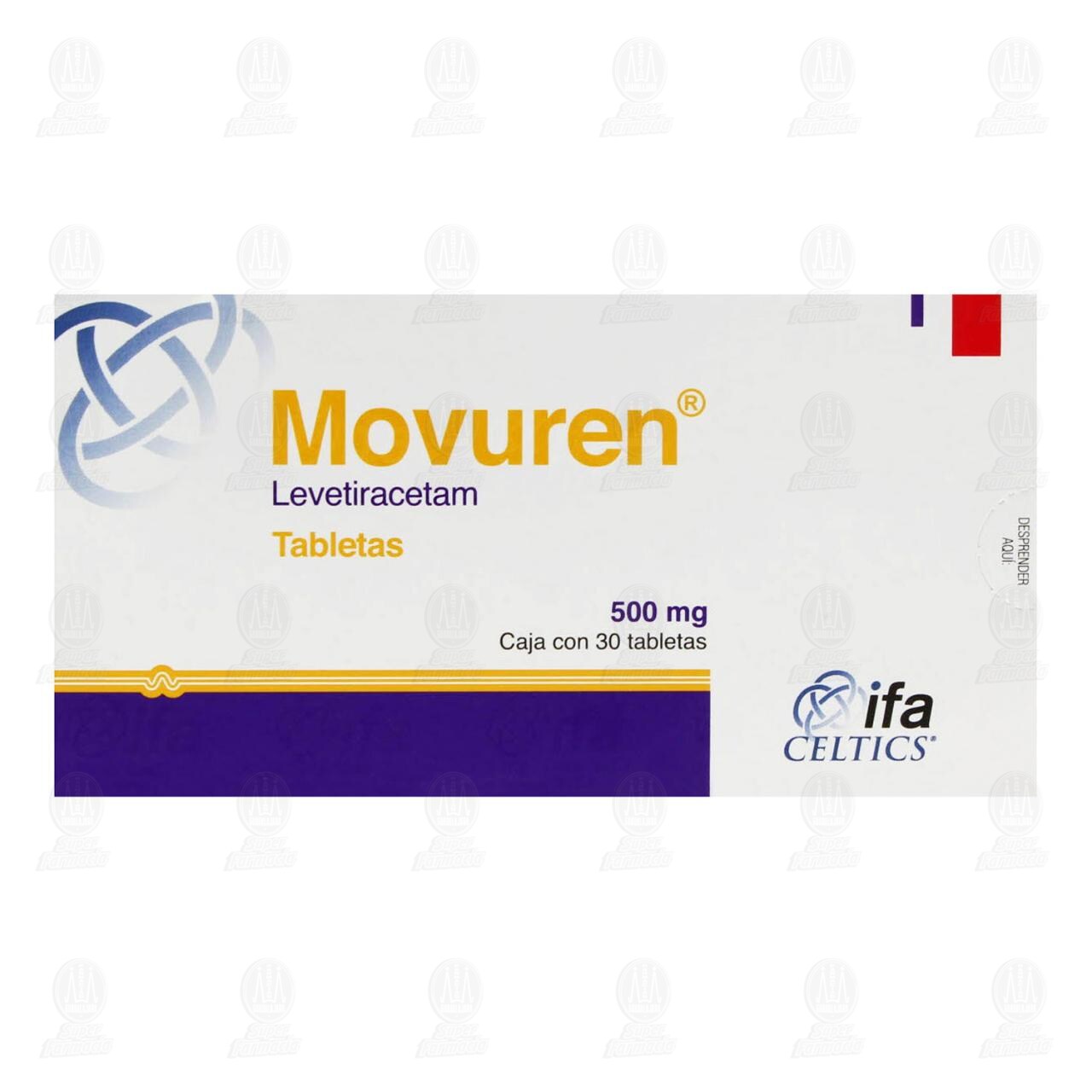 Movuren 500 mg, 30 Tabletas. image number 1