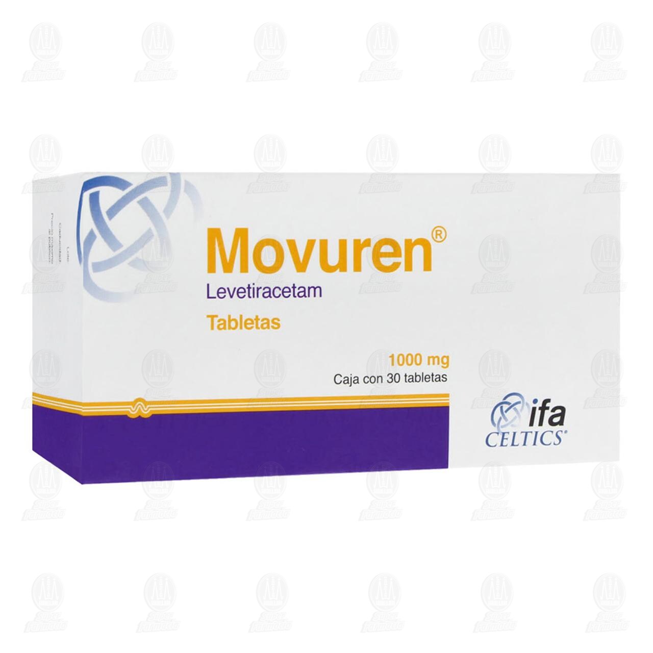 Movuren 1000 mg, 30 Tabletas. image number 0