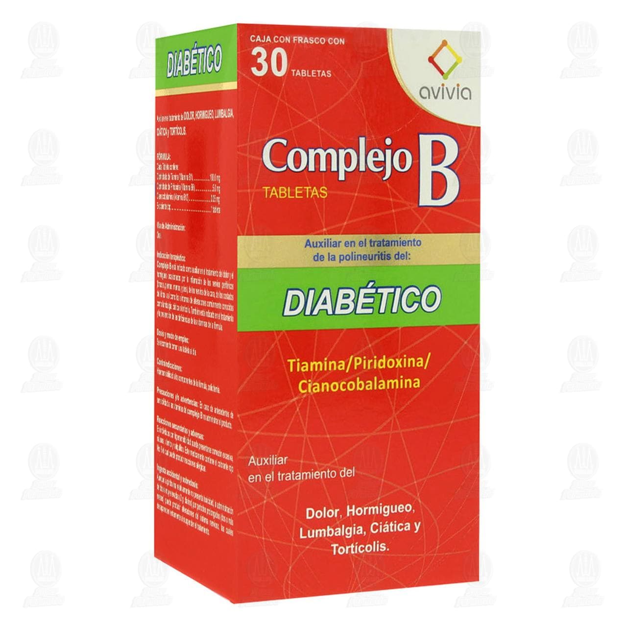Complejo B Diabético, 30 Tabletas.