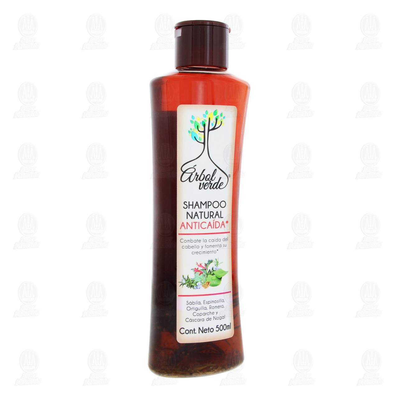 Shampoo Natural &Aacute;rbol Verde Antica&iacute;da, 500 ml. image number 0
