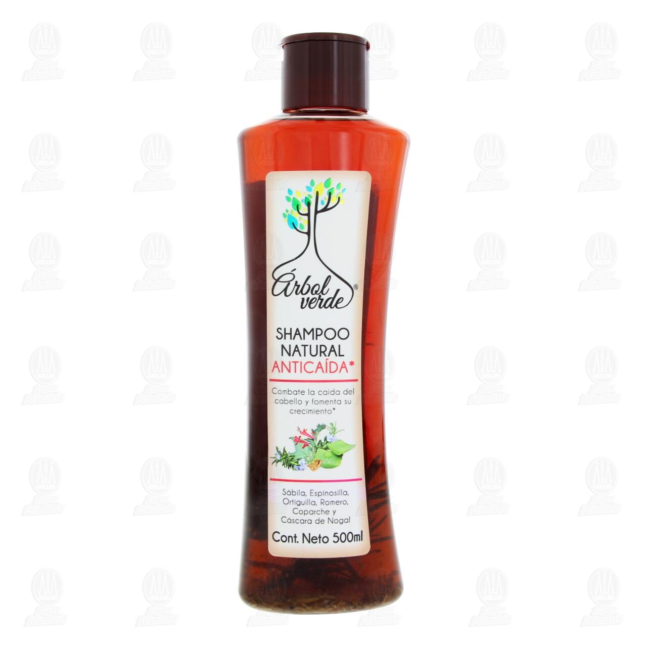 Shampoo Natural &Aacute;rbol Verde Antica&iacute;da, 500 ml. image number 1