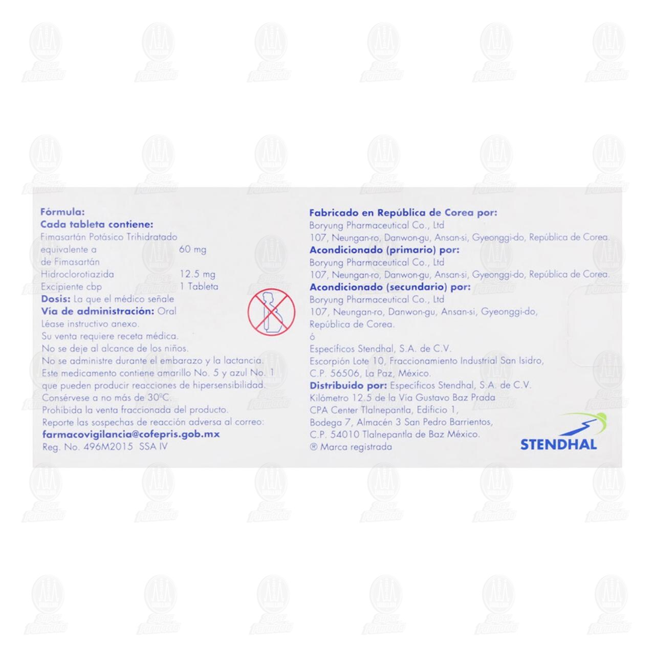 Di-Arahkor 60mg/12.5mg, 20 Tabletas. image number 2