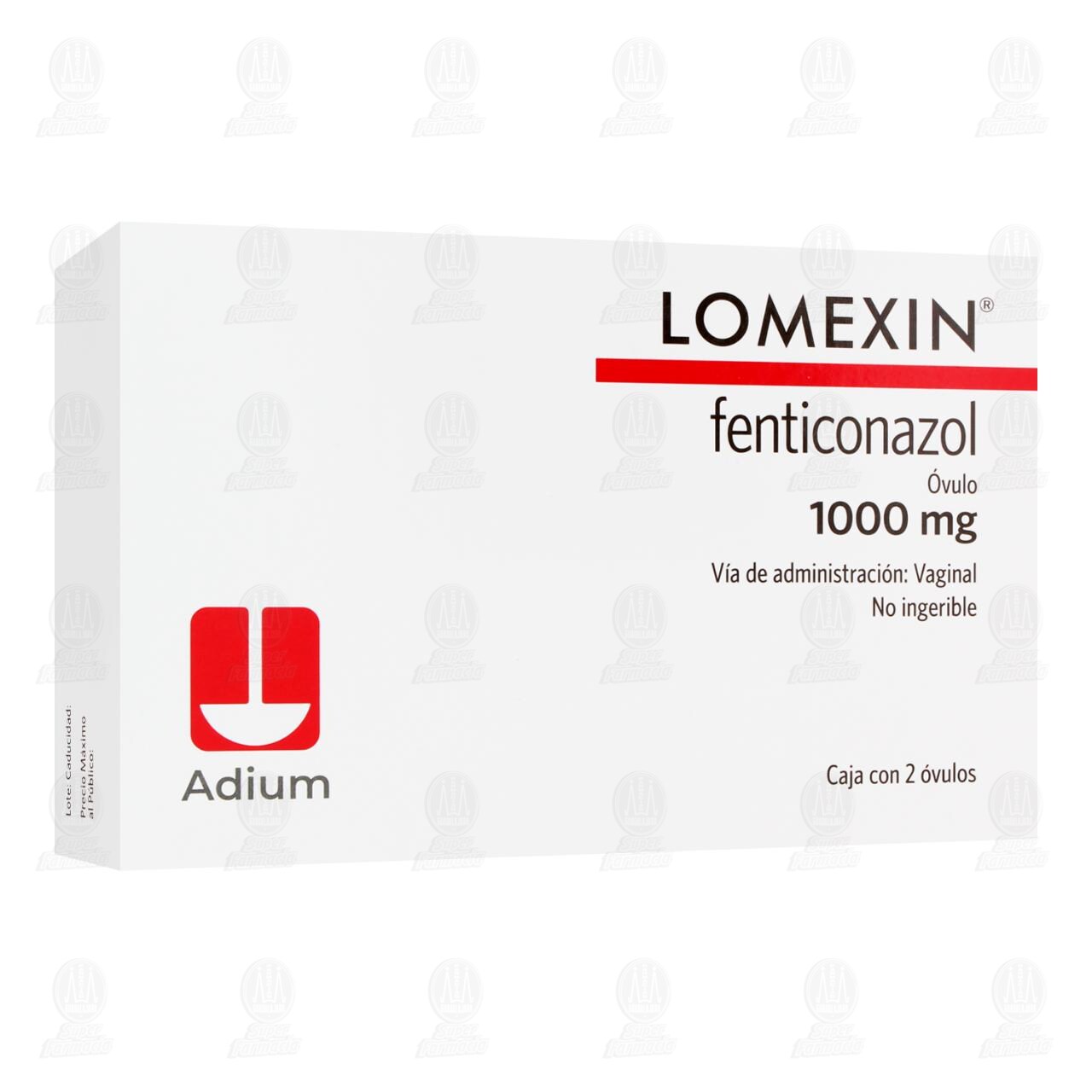 Lomexin 1000 mg, 2 &Oacute;vulos. image number 0