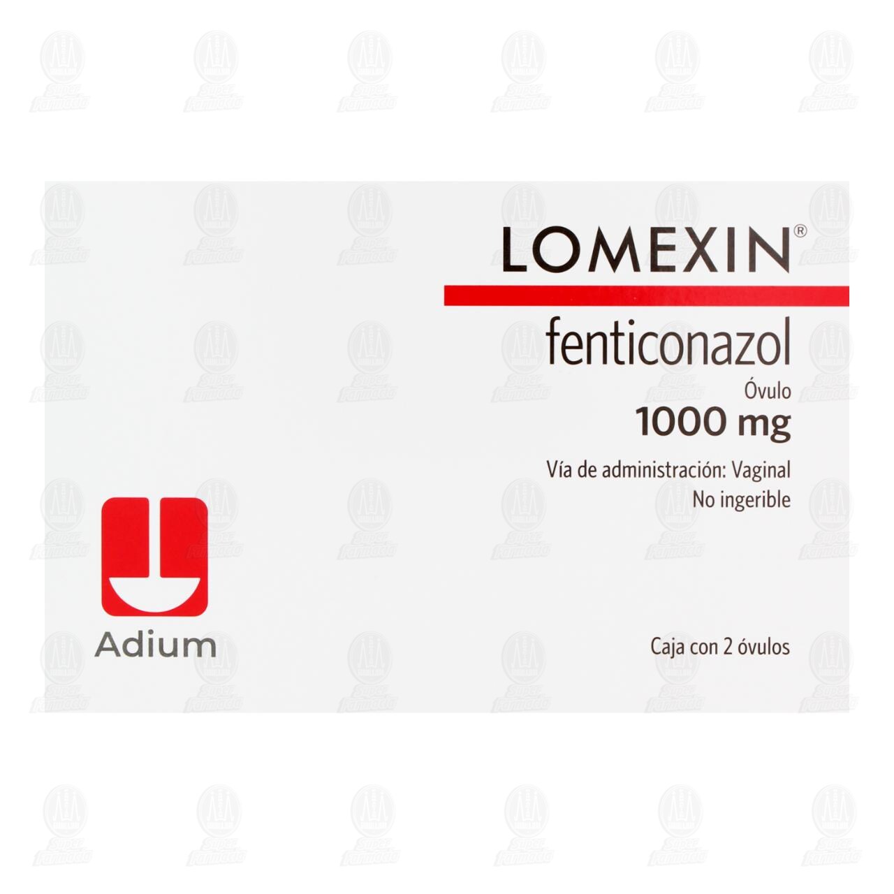 Lomexin 1000 mg, 2 &Oacute;vulos. image number 1