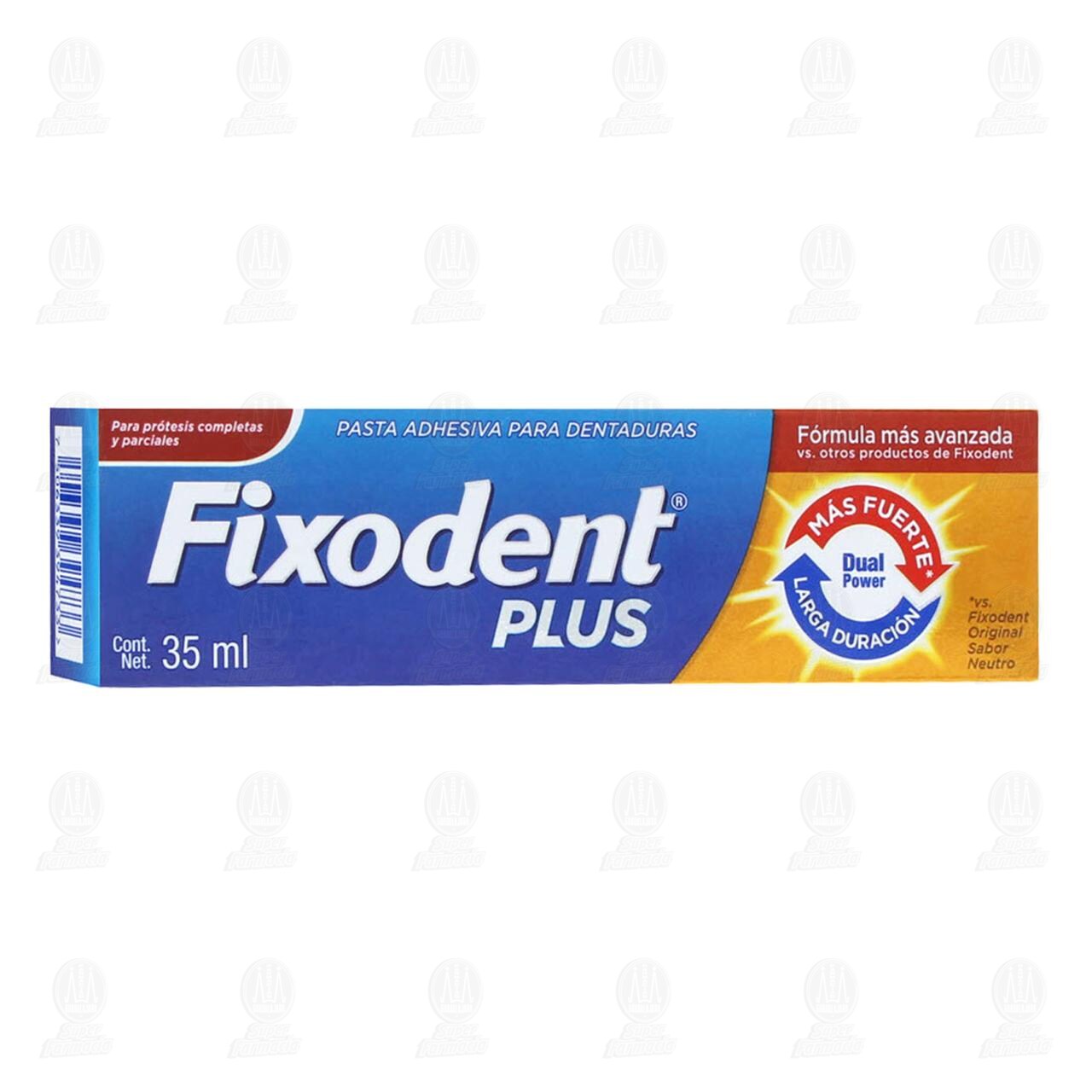 Fixodent Doble Poder Pasta Adhesiva, 35 ml. image number 0