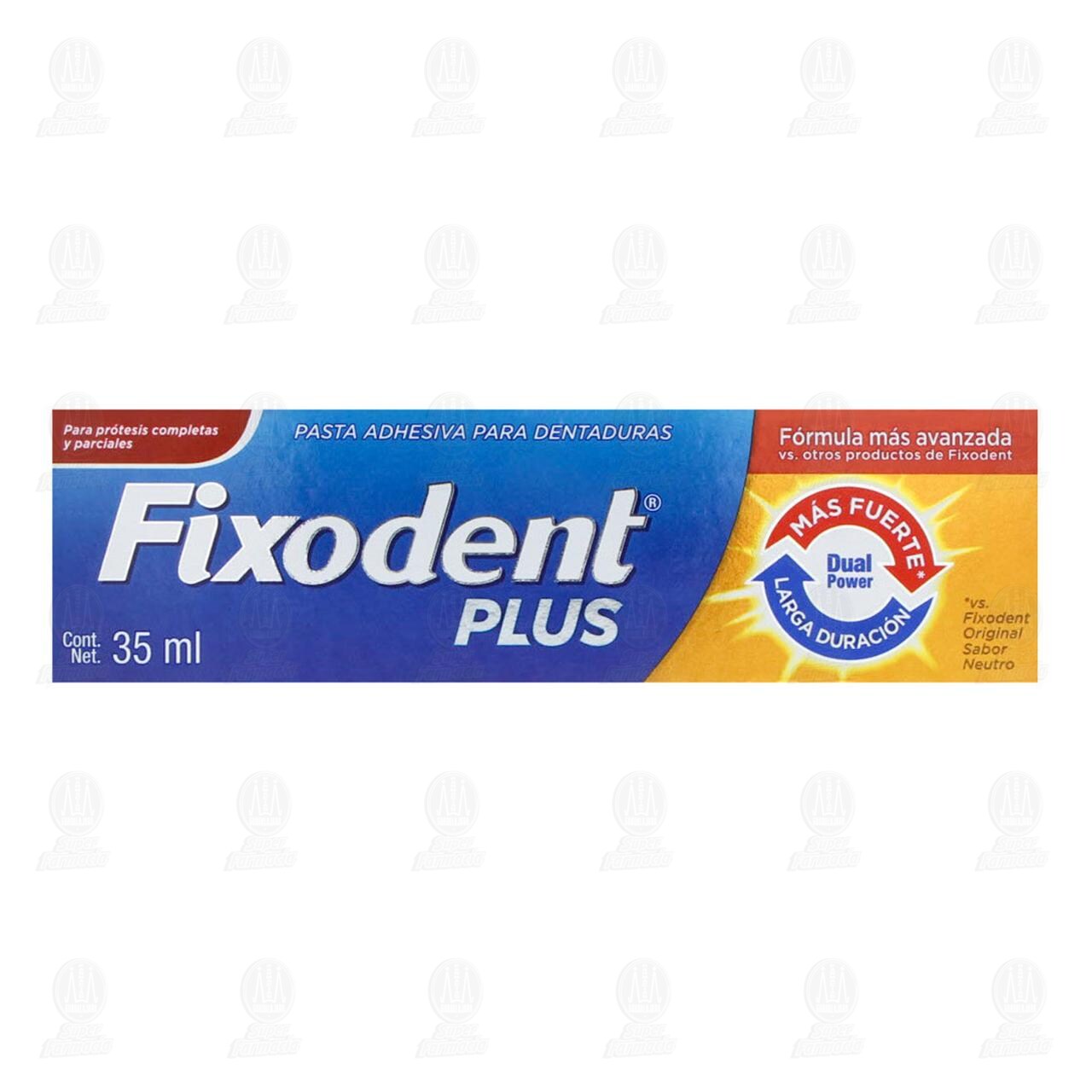 Fixodent Doble Poder Pasta Adhesiva, 35 ml. image number 1
