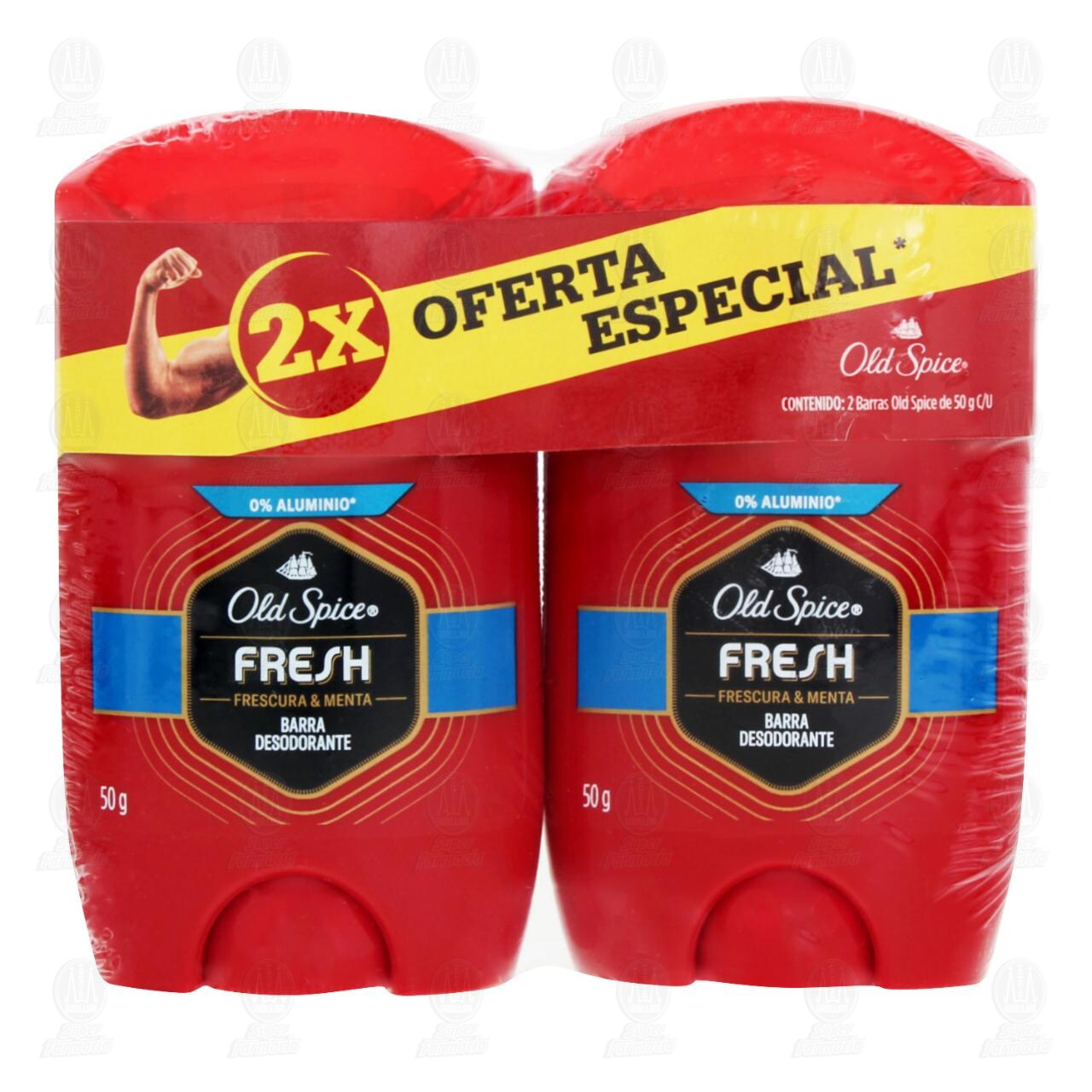Pack Desodorantes Old Spice Fresh en Barra, 2 pzas de 50 gr c/u. image number 1