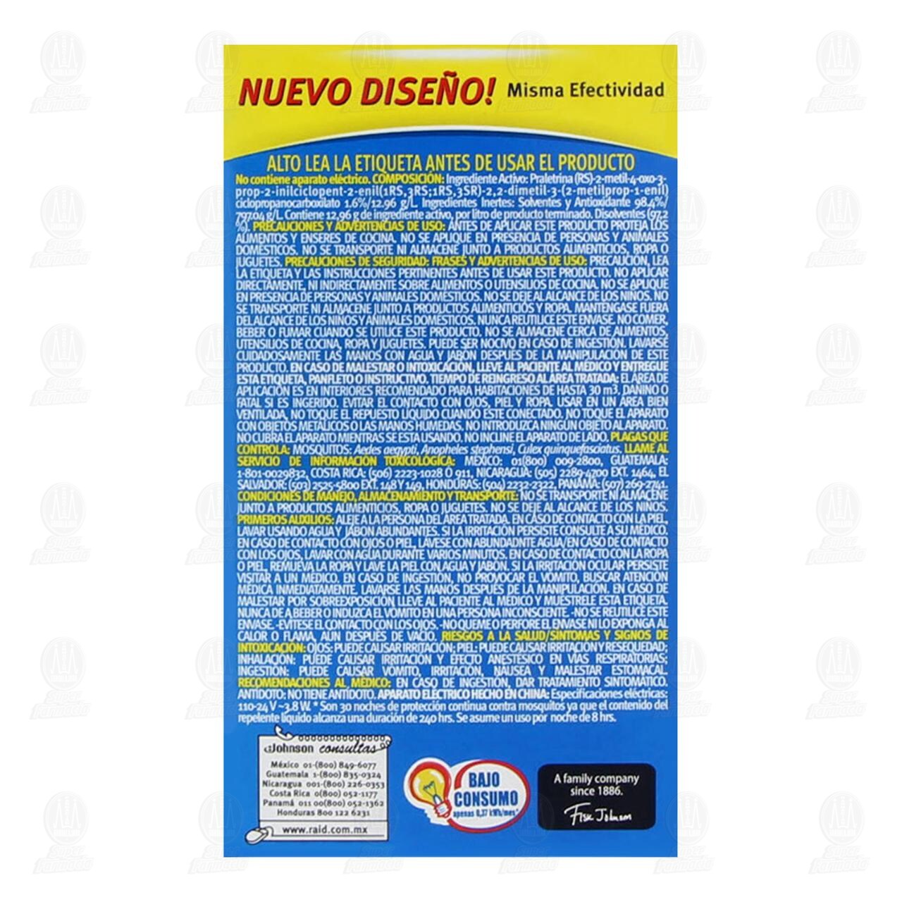 Insecticida Raid Repelente L&iacute;quido Anti Mosquitos, 21.9 ml. image number 2