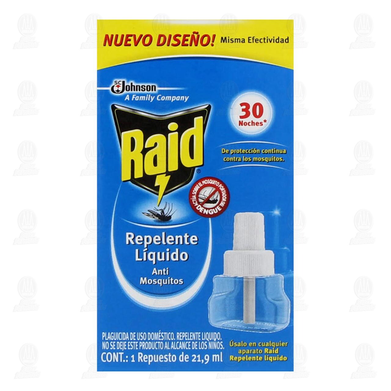 Insecticida Raid Repelente L&iacute;quido Anti Mosquitos, 21.9 ml. image number 1