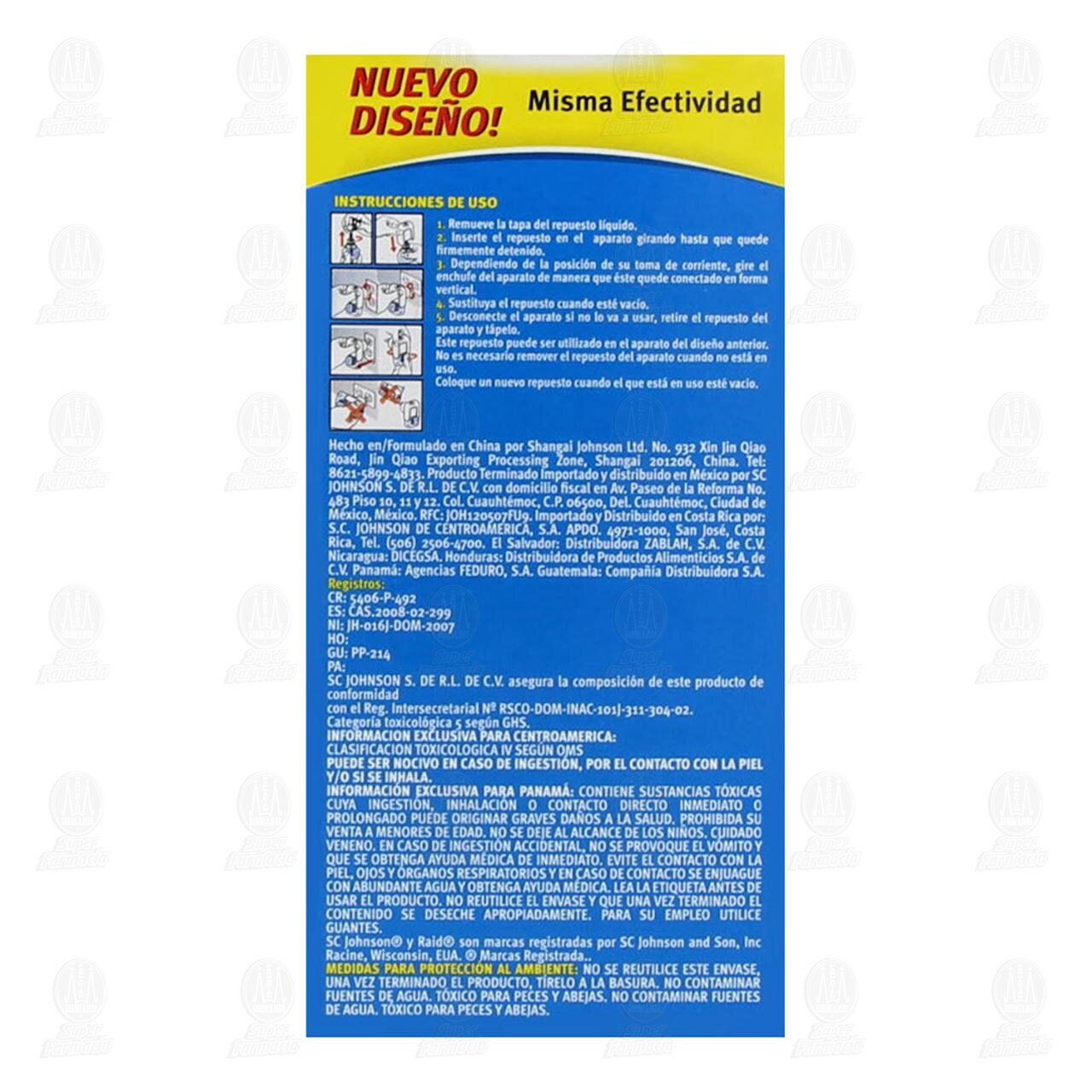 Insecticida Raid Repelente L&iacute;quido Anti Mosquitos, 21.9 ml. image number 3