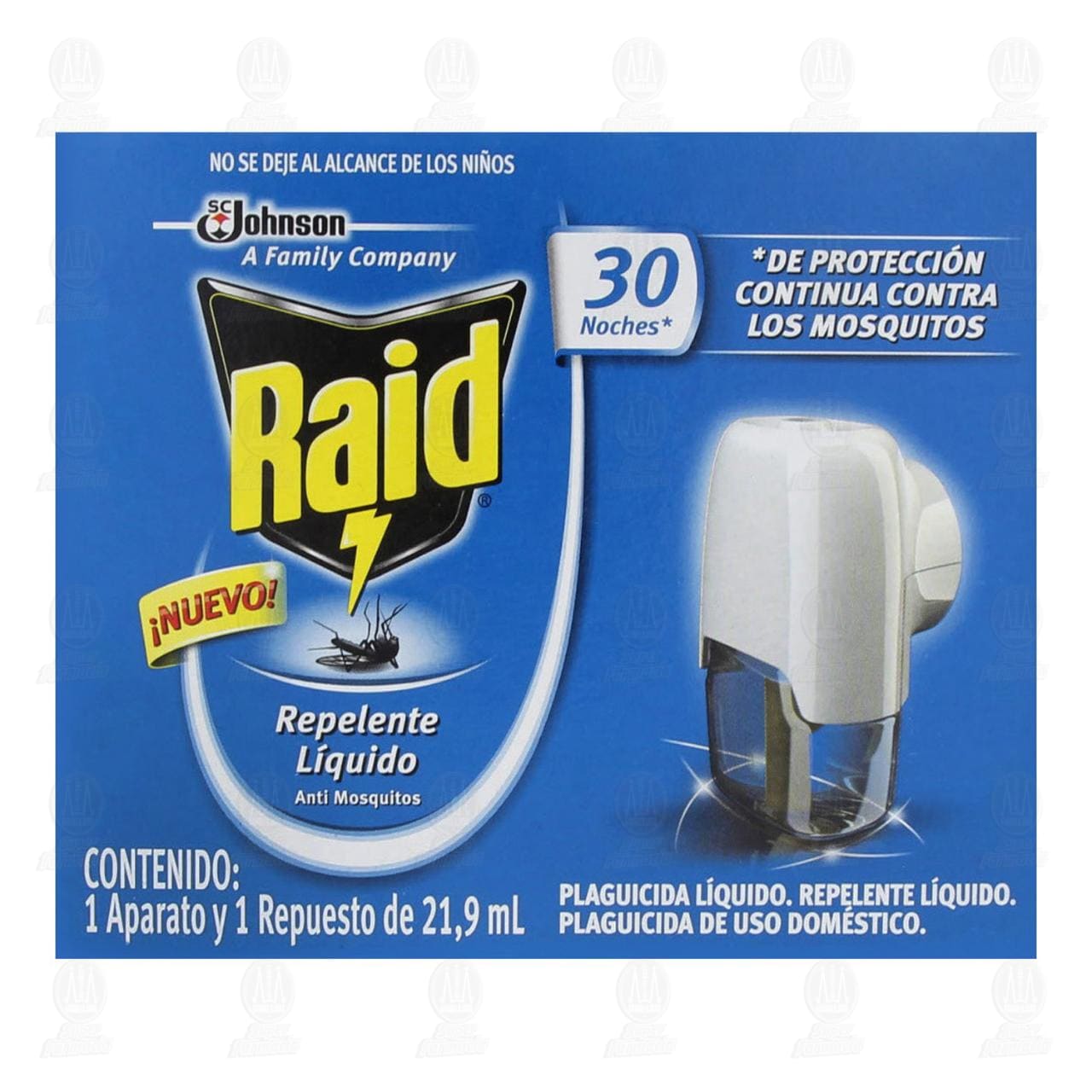 Raid Gold Insecticida Insecticida Raid Repelente Líquido Anti Mosquitos con Aparato Eléctrico ...
