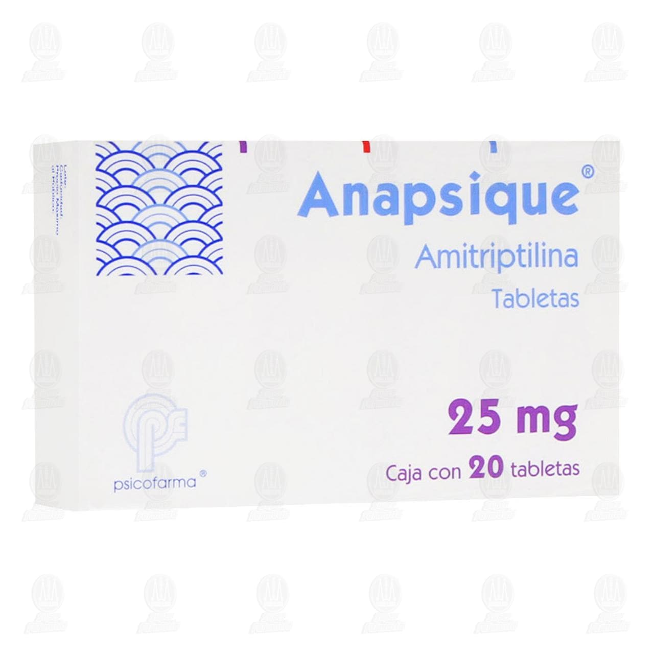 Anapsique 25mg 20 Tabletas image number 0