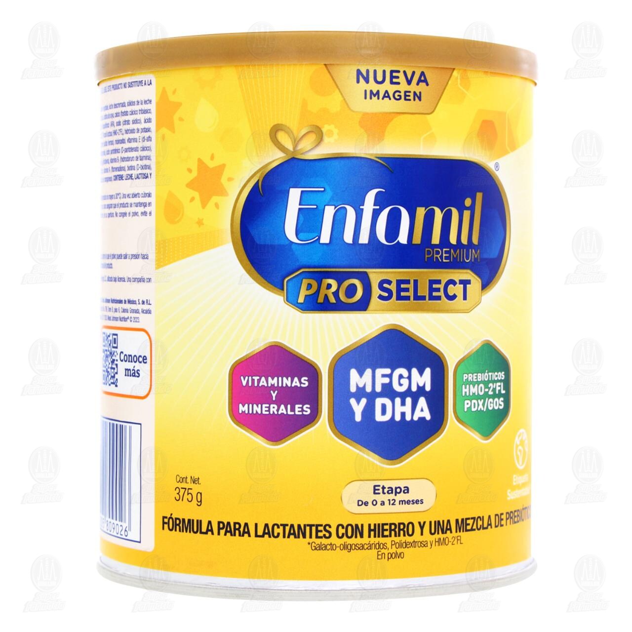 Enfamil Premium Pro Select F&oacute;rmula Infantil Etapa de 0 a 12 meses, 375 gr.