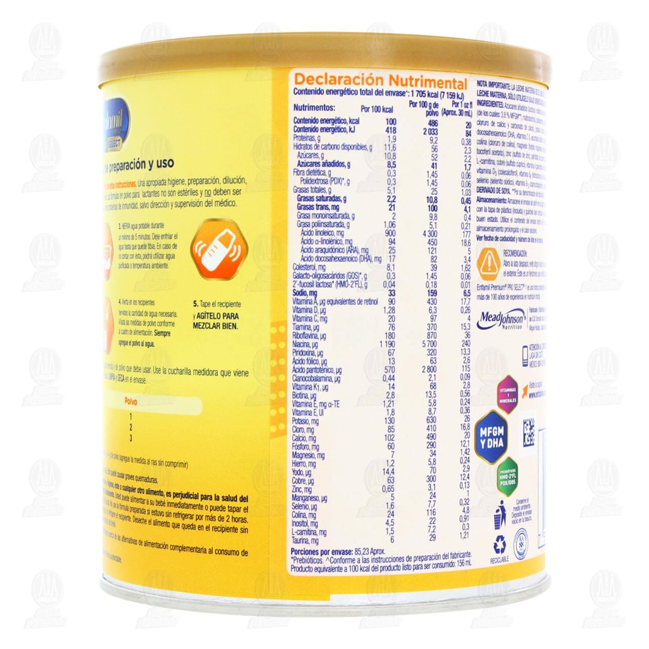 Enfamil Premium Pro Select F&oacute;rmula Infantil Etapa de 0 a 12 meses, 375 gr. image number 2