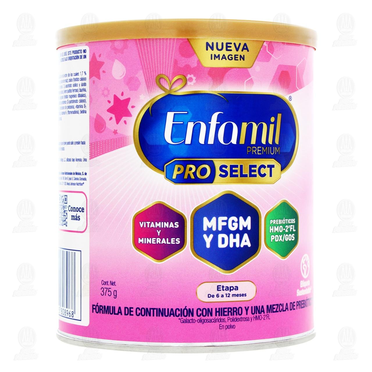 Enfamil Premium Pro Select F&oacute;rmula Infantil de 6 a 12 Meses, 375 gr.