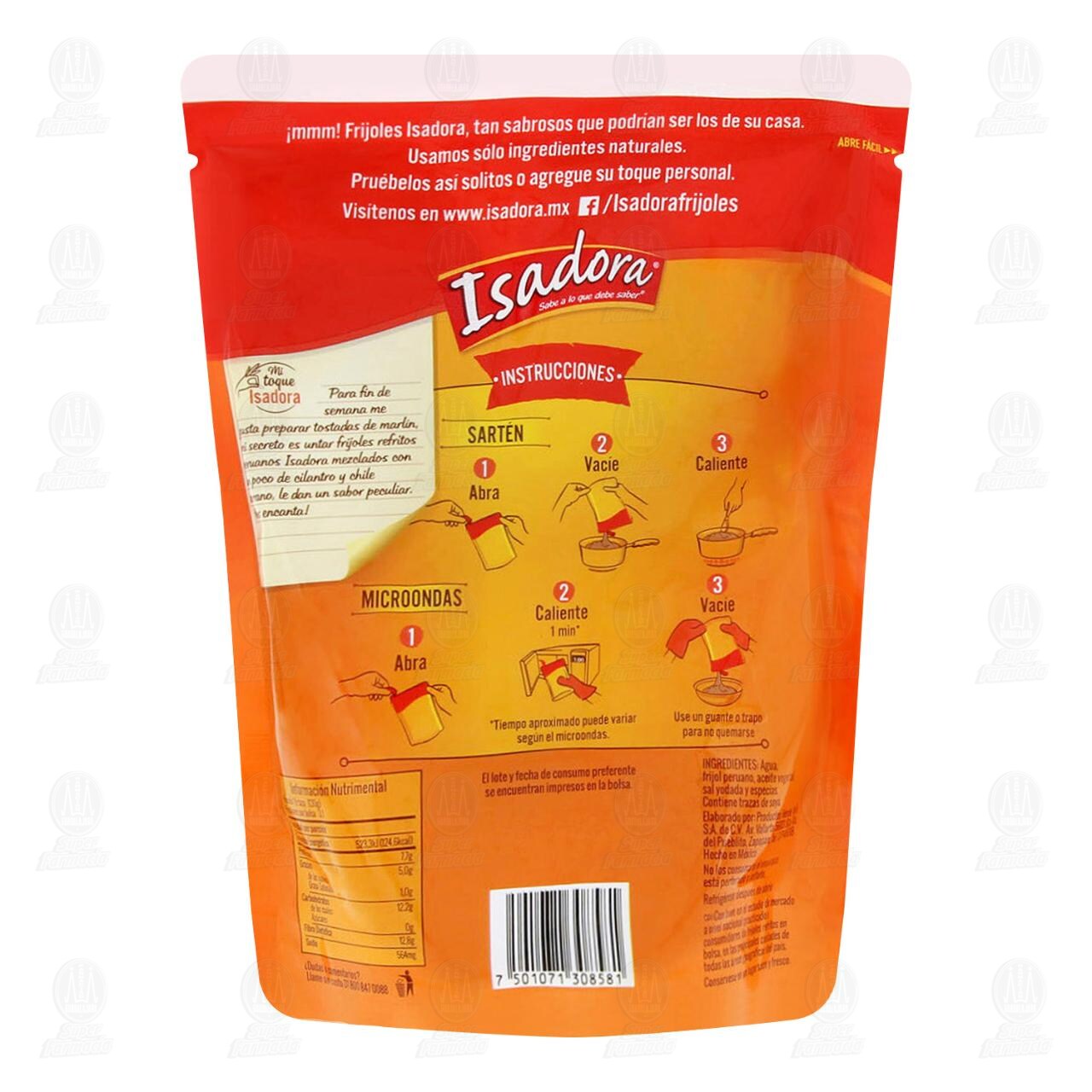 Frijoles Isadora Refritos Peruanos, 400 gr. image number 1
