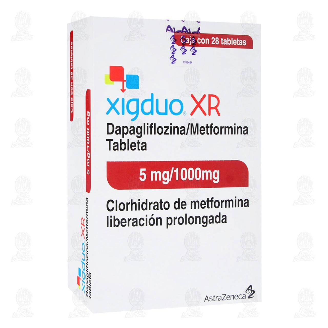 Xigduo XR 5mg/1000mg, 28 Tabletas.