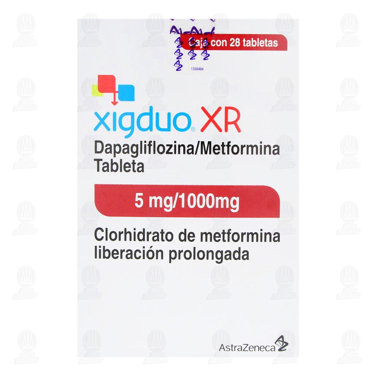 Xigduo XR 5mg/1000mg, 28 Tabletas. image number 1