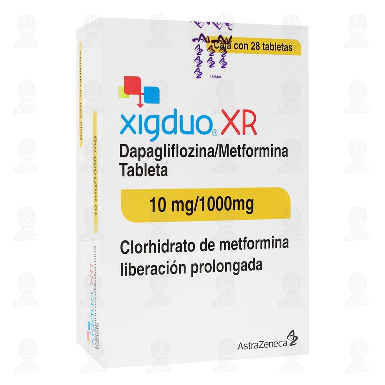 Xigduo XR 10mg/1000mg, 28 Tabletas.