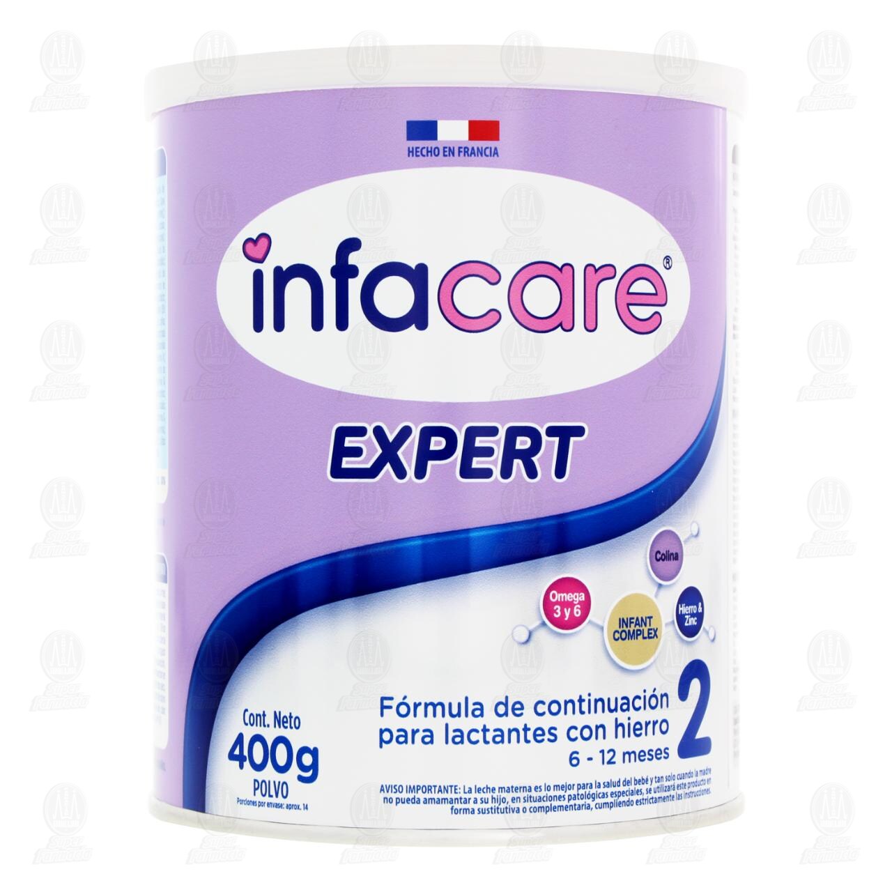 F&oacute;rmula Infantil Infacare 2 (Edad 6 a 12 Meses), 400 gr. image number 1