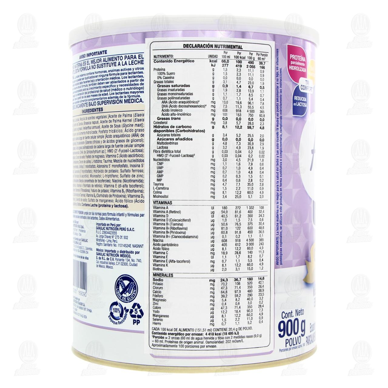 F&oacute;rmula Infantil Alula Gold Premium Comfort (Edad 0-12 Meses), 900 gr. image number 2