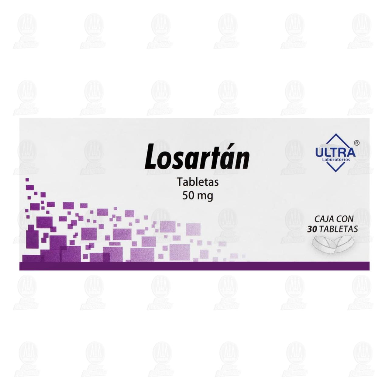 Losart&aacute;n 50 mg, 30 Tabletas. image number 1