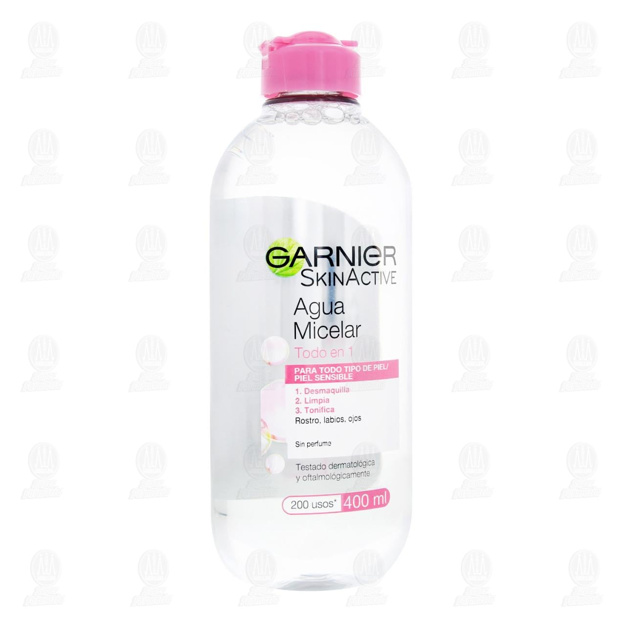 Agua Micelar Garnier Skin Active Pure Active Piel Mixta y Grasa - Frasco  400 ML